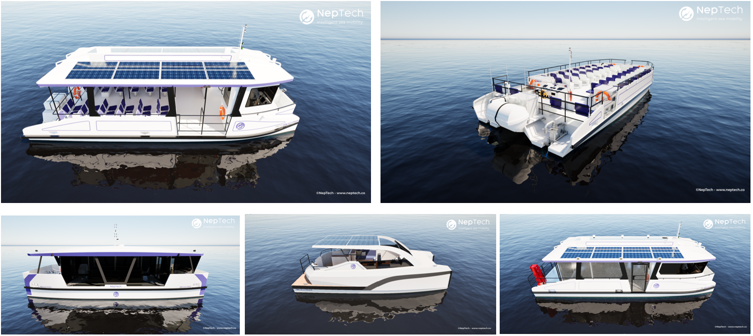 Gamme_Nep12 Bateau électrique