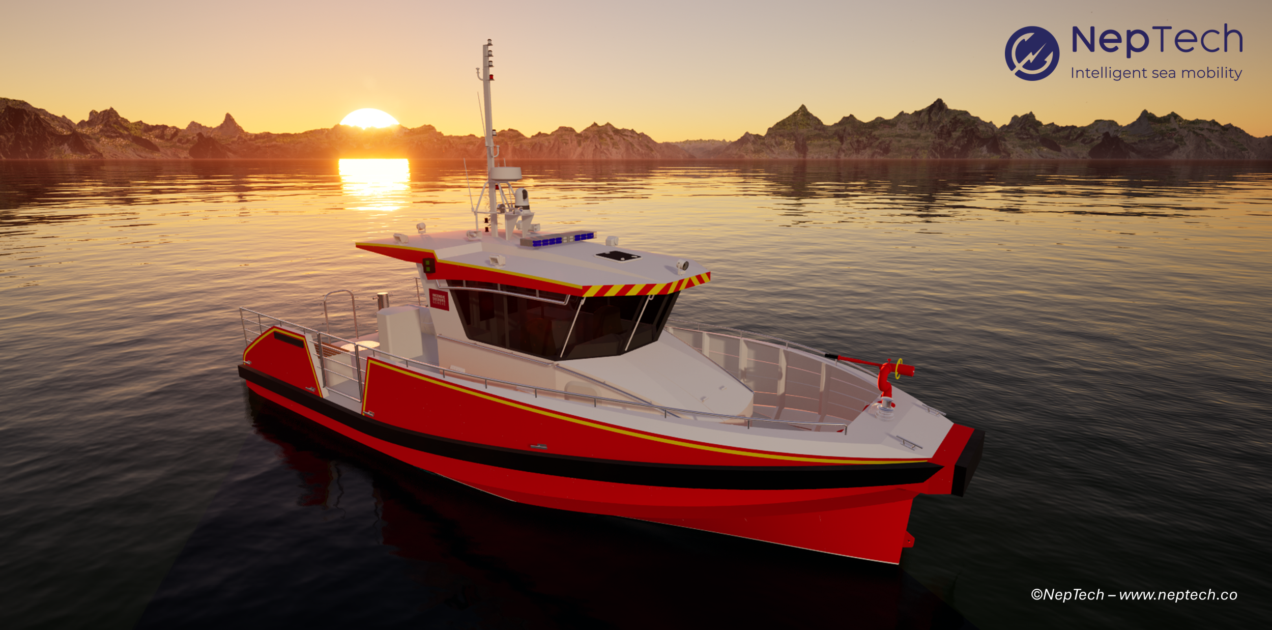 Navire pompiers NepTech (2) navire pompier NepTech